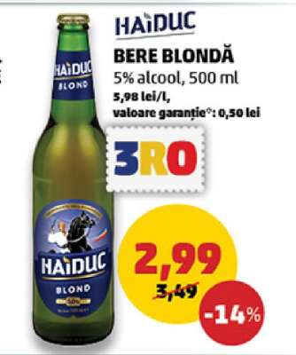 HAIDUC BERE BLONDĂ