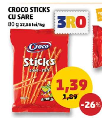 Croco Sticks cu Sare