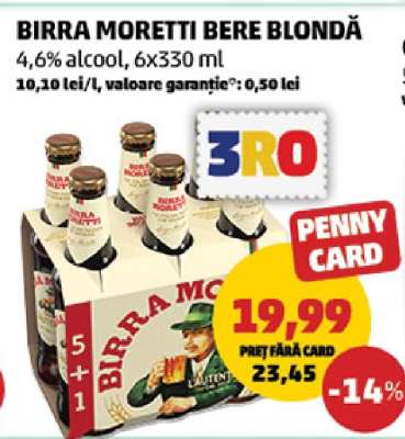 BIRRA MORETTI Bere blondă