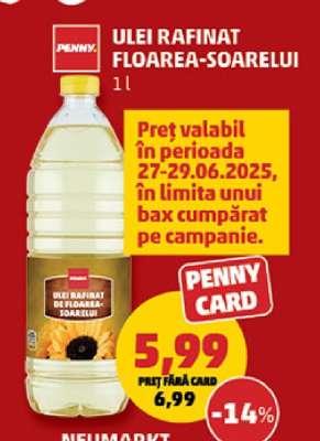 Ulei rafinat floarea-soarelui