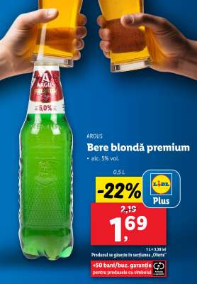 ARGUS Bere blondă premium