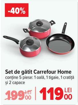 Set de gătit Carrefour Home