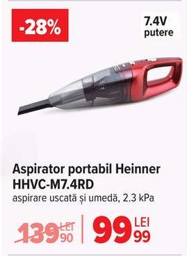 Aspirator portabil Heinner HHVC-M7.4RD