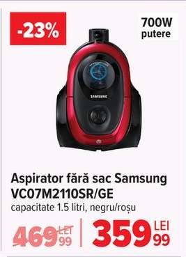Aspirator fără sac Samsung VC07M2110SR/GE