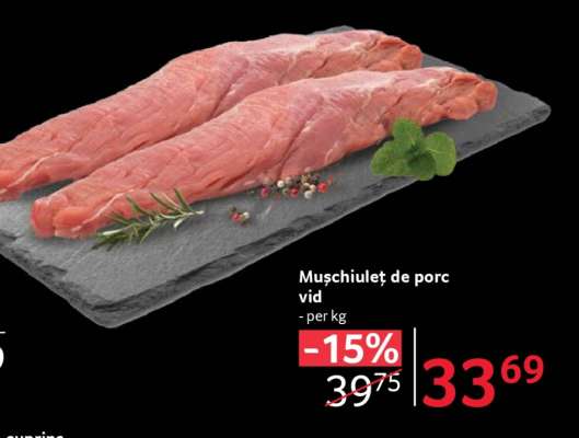 Mușchiuleț de porc vid
