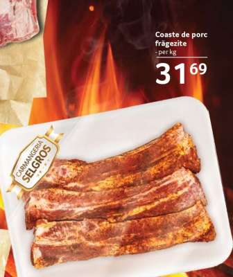 Coaste de porc frăgezite
