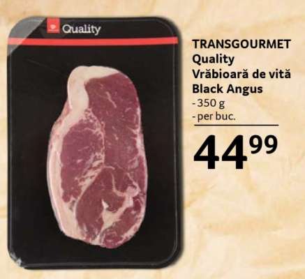 TRANSGOURMET Quality Vrabioară de vită Black Angus