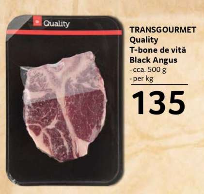 TRANSGOURMET Quality T-bone de vită Black Angus