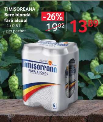 Timișoreana Bere Blondă Fără Alcool