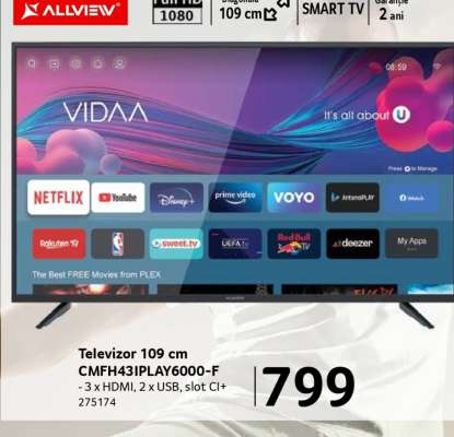 Televizor 109 cm CMFH43IPLAY6000-F