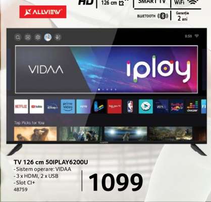 TV 126 cm 50iPLAY6200U