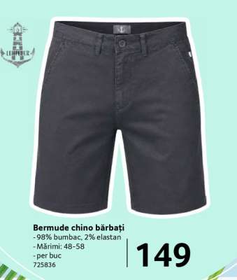 Bermude chino bărbați