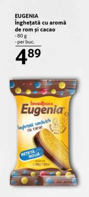 EUGENIA Înghețată cu aromă de rom și cacao