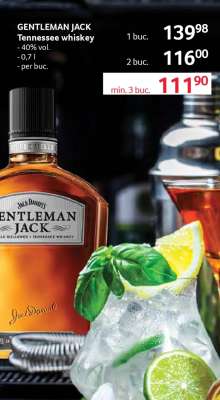 GENTLEMAN JACK Tennessee whiskey