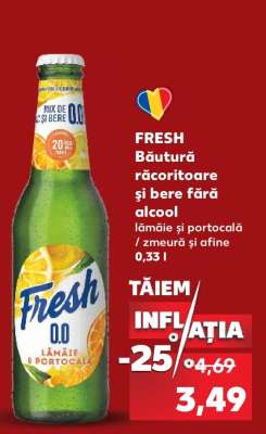 FRESH Băutură răcoritoare și bere fără alcool