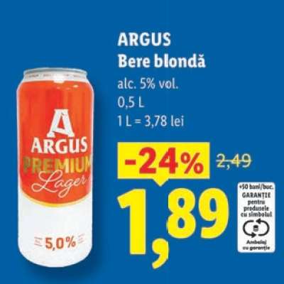 ARGUS Bere blondă