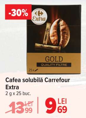 Cafea solubilă Carrefour Extra