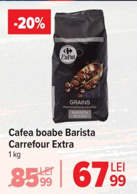 Cafea boabe Barista Carrefour Extra