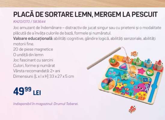 PLACĂ DE SORTARE LEMN, MERGEM LA PESCUIT