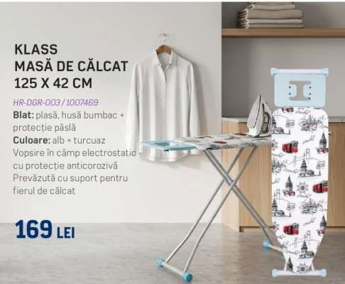 KLASS MASĂ DE CĂLCAT 125 X 42 CM