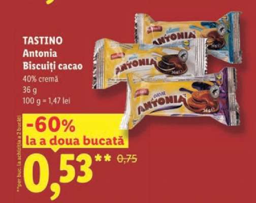 TASTINO Antonia Biscuiți cacao