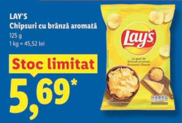 LAY'S Chipsuri cu brânză aromată