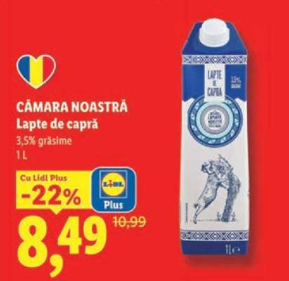 CÂMARA NOASTRĂ Lapte de capră