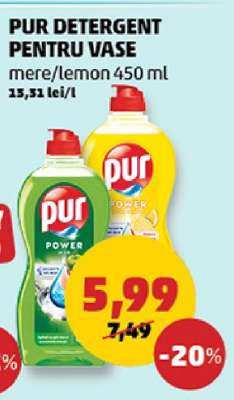 PUR Detergent pentru vase
