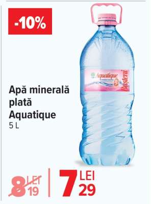 Apă minerală plată Aquatique 5 L