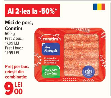Mici de porc, Comtim