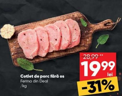 Cotlet de porc fără os