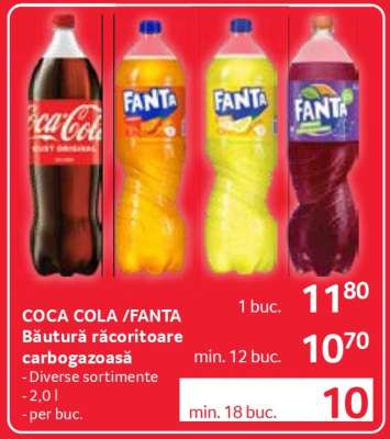 COCA-COLA / FANTA Băutură răcoritoare carbogazoasă