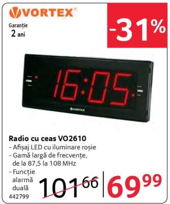 Radio cu ceas VO2610
