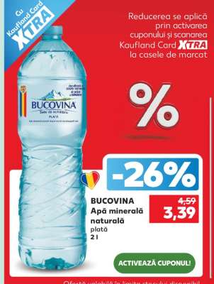 BUCOVINA Apă minerală naturală plată