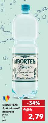 BIBORȚENI Apă minerală naturală plată