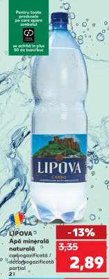 LIPOVA Apă minerală naturală