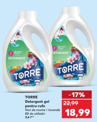 TORRE Detergent gel pentru rufe