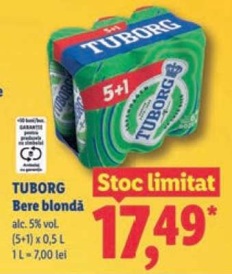TUBORG Bere blondă