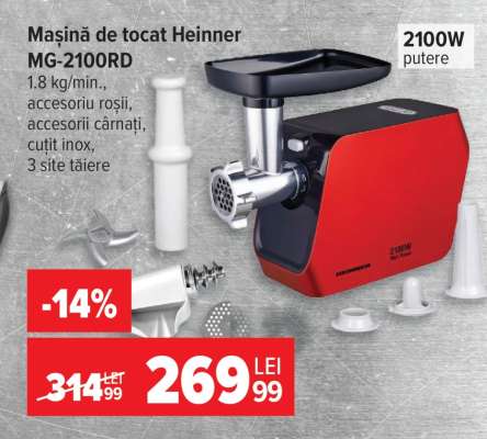 Mașină de tocat Heinner MG-2100RD