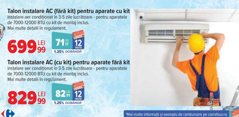 Talon instalare AC (fără kit)
