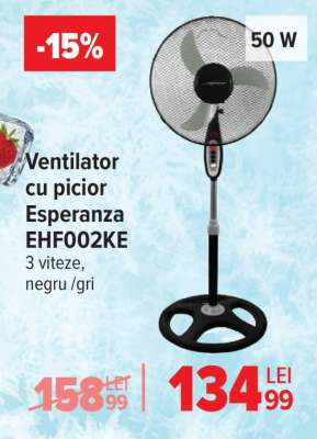 Ventilator cu picior Esperanza EHF002KE