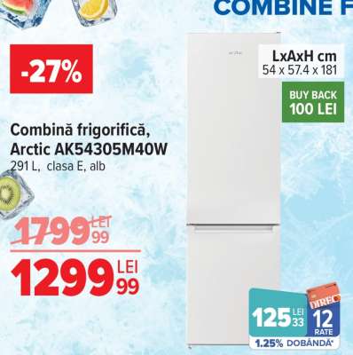 Combină frigorifică, Arctic AK54305M40W