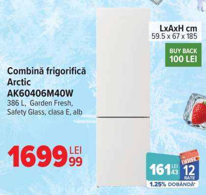 Combină frigorifică Arctic, AK60406M40W