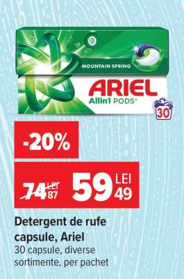 Detergent de rufe capsule Ariel