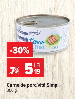 Carne de porc/vită Simpl