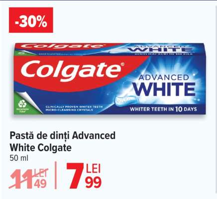 Pastă de dinți Advanced White, Colgate