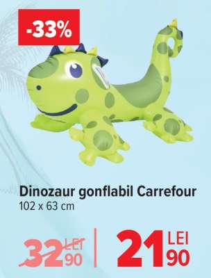 Dinozaur gonflabil Carrefour