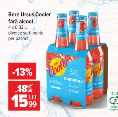 Bere Ursus Cooler fără alcool