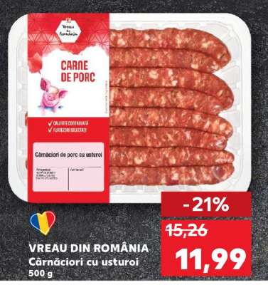 VREAU DIN ROMÂNIA Cârnațiori cu usturoi