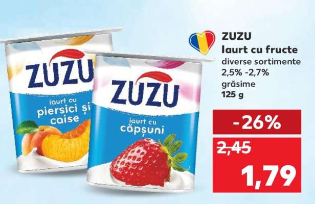 ZUZU Iaurt cu fructe